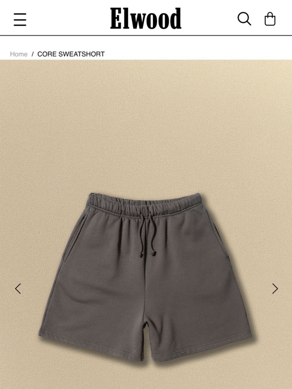 Elwood Women's Core Sweatshorts - Charcoal